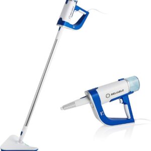 Reliable Pronto Plus 300CS 2-In-1 Steam Cleaner with Fast Heat-up, Long Steam Time, 1200W Steam Mop for Grout, Hardwood, Tile, Laminate Floor Cleaning with 14-Piece Accessory Kit