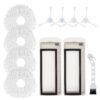 Replacement Accessories Compatible with Robot Sweeping Narwal T10,Microfiber X2 Filters X4 Side Brushes X4 Mop Cloth X1 Brush