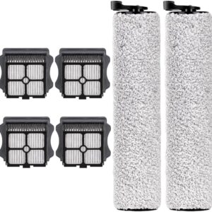 Replacement Brush Roller and Vacuum Filter Compatible with iFloor 3 and iFloor One S3 Cordless Wet Dry Vacuum Cleaner,Replacement Parts Accessories Kit, 2 Brush Rollers, 4 HEPA...