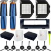 Replacement Parts Accessories Compatible with Shark AV2310AE/RV2310AE/RV2300S Matrix Robot Vacuum Cleaner, 2 Main Brush, 2 Sets HEPA & Filters, 6 Side Brushes,1 Main Brush Cover