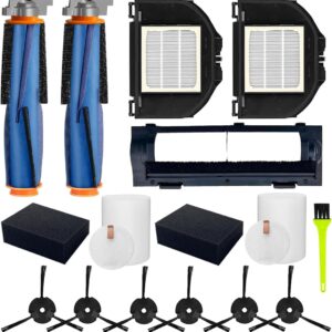 Replacement Parts Accessories Compatible with Shark AV2310AE/RV2310AE/RV2300S Matrix Robot Vacuum Cleaner, 2 Main Brush, 2 Sets HEPA & Filters, 6 Side Brushes,1 Main Brush Cover