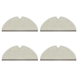 Replacement Spare Microfiber Mop Cloth Pad Compatible With Roborock E4, E5, S5, S5 Max, S6, S6 Pure, S6 MaxV, Q5, Q5 Pro, Q5 Pro+, Q7, Q7 Max, Q8 Max And Q8 Max+ Vacuum Robots 4...