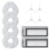 Resuable Mop Cloth for Robot Sweeping Narwal T10 Accessories Parts Microfiber X2 Filter X4 Side Brush X4 Mop (10)