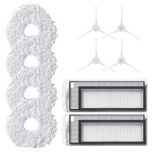 Resuable Mop Cloth for Robot Sweeping Narwal T10 Accessories Parts Microfiber X2 Filter X4 Side Brush X4 Mop (10)