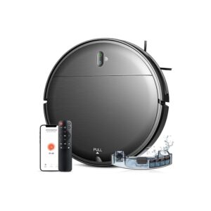 Robot Vacuum and Mop Combo, 2 in 1 Mopping Robot Vacuum Cleaner with Schedule, Wi-Fi/App, 1400Pa Max Suction, Self-Charging Robotic Vacuum, Slim, Ideal for Hard Floor, Pet Hair,...