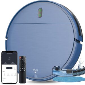 Robot Vacuum and Mop Combo, 2 in 1 Robot Mop and Vacuum, Robotic Vacuum Cleaner with WiFi/App, 2000Pa Suction, 230ML Water Tank, Self-Charging, Slim, Ideal for Hard Floor, Low...