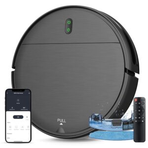 Robot Vacuum and Mop Combo, WiFi/App/Alexa, Robotic Vacuum Cleaner with Schedule, 2 in 1 Mopping Robot Vacuum with Watertank and Dustbin, Self-Charging, Slim, Ideal for Hard...