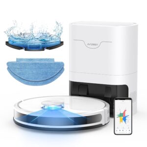 Robot Vacuum and Mop,Self-Emptying Robot Vacuum Cleaner,3500Pa Suction,Laser Navigator with Smart Mapping Robotic Vacuums,180Mins Runtime,Schedule,App Control,Ideal for...