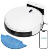 Robot Vacuum Cleaner and Mop Combo with Remote Control Smart Robotic Vacuum Cleaner for Compact Living Spaces