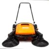 RT980 Industrial Floor Sweeper with Triple Brooms, 38" Outdoor and Indoor Sweeper, 38,000 Square feet per Hour, 12 gal Waste Container
