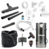 RV Trailer Boat Yacht Allegro Central Vacuum Unit & Utility Garage Car Kit & 1 Inlet Installation Kit