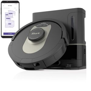 Shark AV2501AE AI Robot Vacuum with XL HEPA Self-Empty Base, Bagless, 60-Day Capacity, LIDAR Navigation, Perfect for Pet Hair, Compatible with Alexa, Wi-Fi Connected, Carpet &...