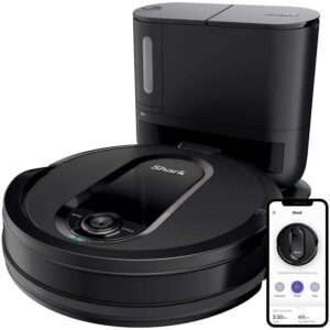 Shark IQ App-Controlled Self-Emptying Robot Vacuum, RV100AE/UR1000SR - Black (Renewed)