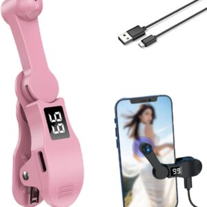 Smart Automatic Screen Clicker, Auto Clicker for Smart Phone, Screen Tapper for iPhone Android iOS Apps, Fast Click Simulation Finger Continuous Click for Gaming (Pink)