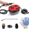 Steam Cleaner - 2500W High Temperature Pressurized Handheld Steam Cleaning Machine with Brush Heads and Gloves, for Car Floors Kitchen Furniture Bathroom Windows
