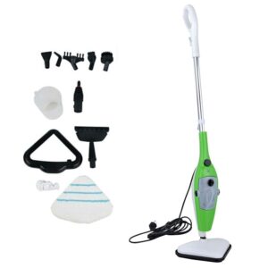 Steam Mop 10-in-1 Cleaner for Hardwood, Tile, Laminate Floors, Glass, Fabric, Metal, or Carpet, 3.5m Long Power Cord Adjustable Steam Modes Convenient Detachable Handheld Unit...