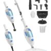 Steam Mop for Floor Cleaning, 10in1 Multi Purpose Handheld Steamer Cleaner Detachable for Vinyl, Laminate, Carpet, Tile Hard Floor Grout w/ 2 pad, 23ft Cord, 15oz Tank,...