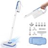 Steam Mops for Floor Cleaning 266℉ High Temperature-Handheld Steam Cleaner with Storage Bag for Furniture Couch, Hardwood Laminate Tile Floor Steamer with 2 Reusable Pads, NV602