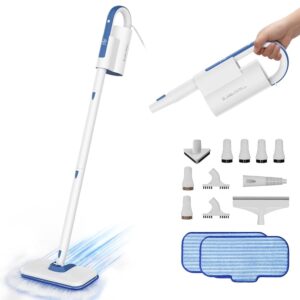 Steam Mops for Floor Cleaning 266℉ High Temperature-Handheld Steam Cleaner with Storage Bag for Furniture Couch, Hardwood Laminate Tile Floor Steamer with 2 Reusable Pads, NV602