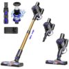 Vacuum Cleaner for home, Cordless Vacuum Cleaner with High-Speed Brushless Motor, 2600mAh Detachable Lithium Batteries, Up to 40 Mins Runtime 5 Stages High-Efficiency...