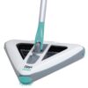 Zippi Sweeper Standard - 2024 New and Improved Lightweight Sweeper, Perfect for Short Carpet Hardwood and Tile, Triangular Design Allows for Sweeping in Corners, LED Light, 30...
